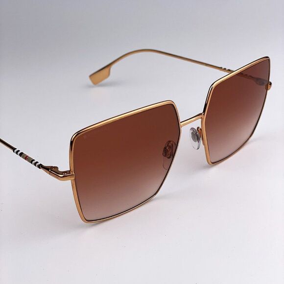 NEW Burberry BE3133 DAPHNE 133713 Gold Pink Gradient Square Women Sunglasses main image 10